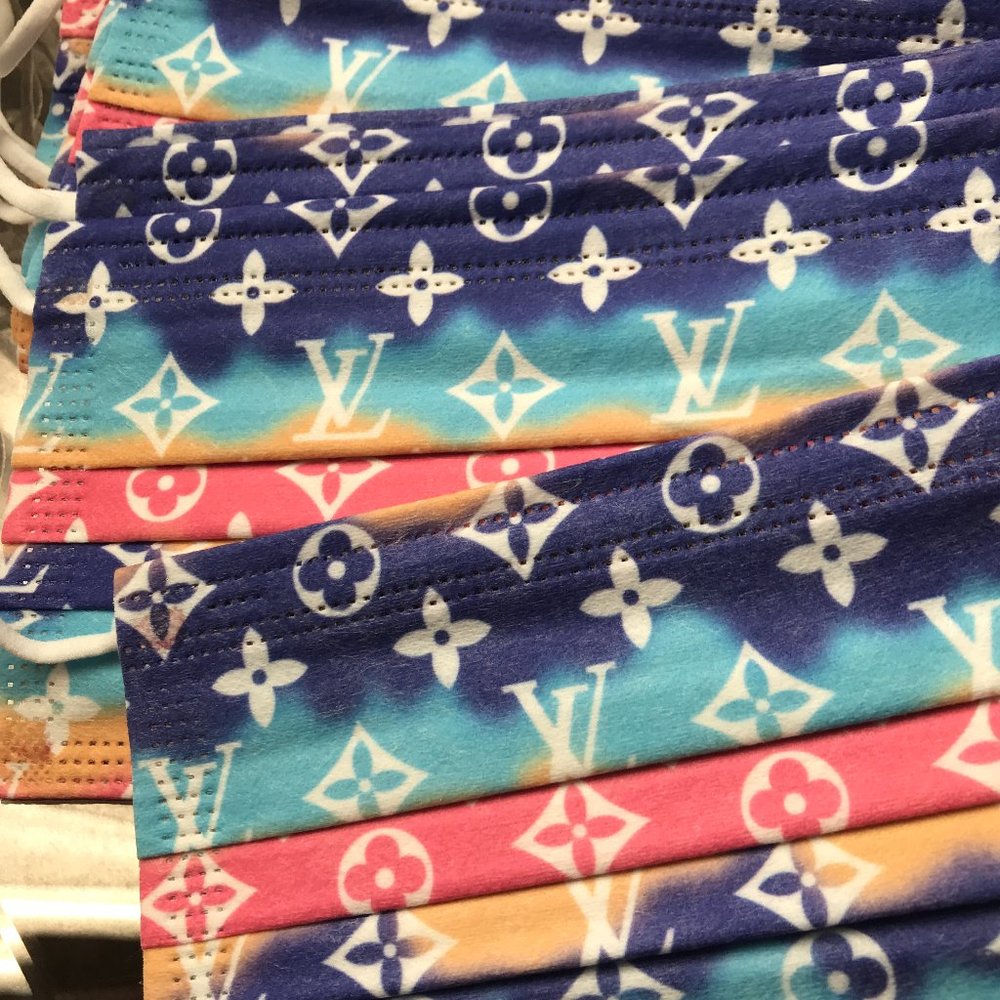 Luxury logo inspired face mask